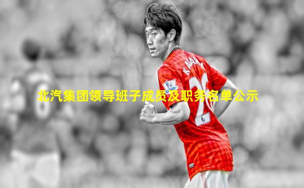 北汽集团领导班子成员及职务名单公示