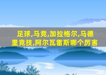 足球,马竞,加拉格尔,马德里竞技,阿尔瓦雷斯哪个厉害
